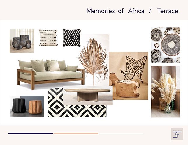 Memorias de África / Terraza moodboard